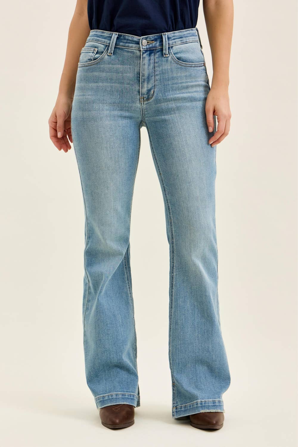 Multi-Inseam Mid Rise Flare