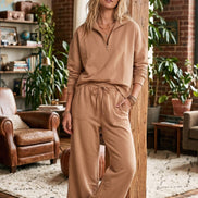 Scuba Wide Leg Pants (Half Zip Pullover Top Sold Separately)
