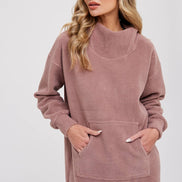 FLEECE HOODIE TUNIC