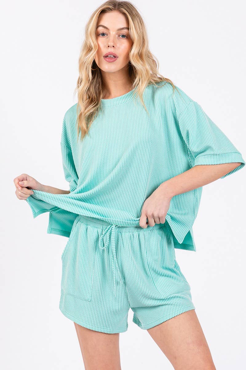 Ribbed Knit Lounge Top ONLY