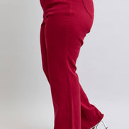 JUDY BLUE Heart Shaped Back Pockets High Waisted 90's Straight- PLUS