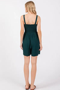Smocked Detail Romper - NJU60420A-HV