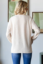 Load image into Gallery viewer, Ribbed V-Neck Curvy Top
