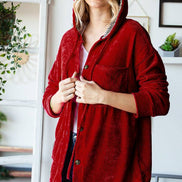 Hooded Chenille Shacket