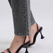 JUDY BLUE High Rise Rhinestone Straight