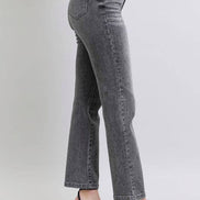 JUDY BLUE High Rise Rhinestone Straight