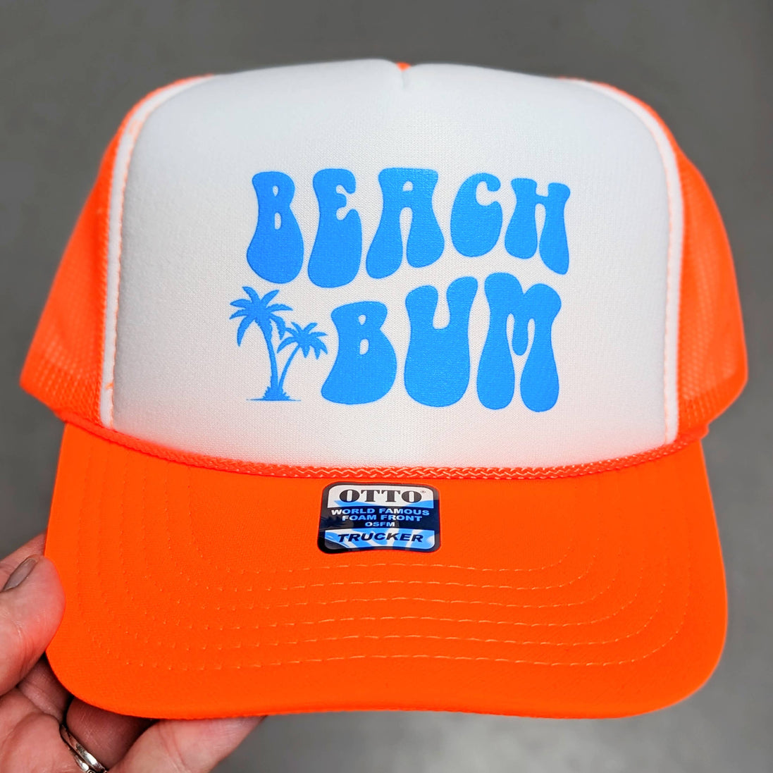 Beach Bum Neon Foam Trucker Hat