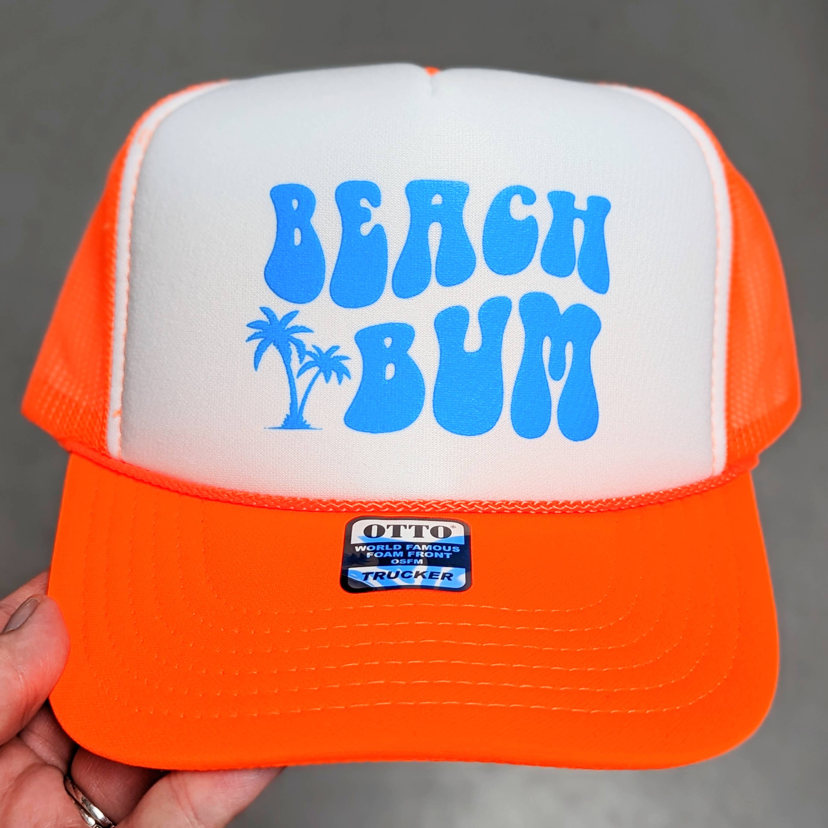 Beach Bum Neon Foam Trucker Hat