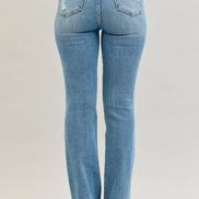 JUDY BLUE Mid Rise Destroy & Released Hem Bootcut