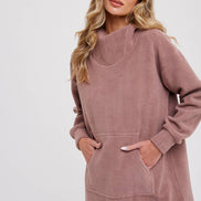 FLEECE HOODIE TUNIC