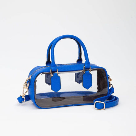 Clear East-West Top Handle/Crossbody