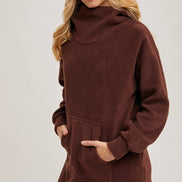 FLEECE HOODIE TUNIC