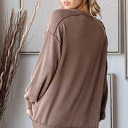 Ribbed Tunic Top w/Pockets
