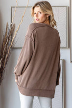 Load image into Gallery viewer, Ribbed Tunic Top w/Pockets
