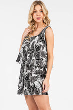 Load image into Gallery viewer, Sleeveless Flowy Tank with Wide Leg Short Romper - NJU60424D
