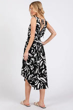 Load image into Gallery viewer, U-neck Back Surplice With Tie Detailed Midi Dress -ND40929B
