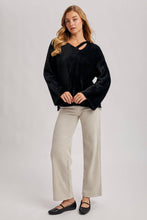Load image into Gallery viewer, STRAPPY FRONT FUZZY PULLOVER
