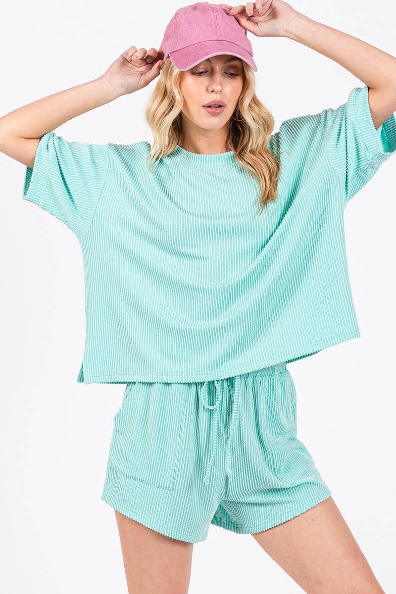 Ribbed Knit Lounge Top ONLY