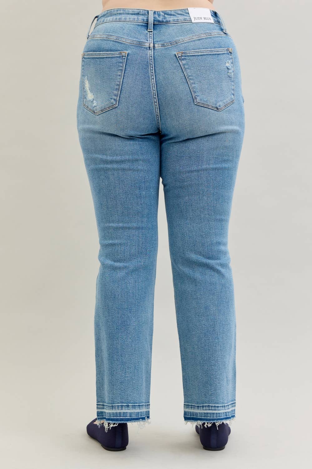 JUDY BLUE Mid Rise Destroy & Released Hem Bootcut