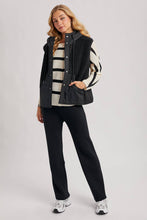 Load image into Gallery viewer, SHERPA FLEECE HOODED VEST WITH FAUX SUEDE INNER
