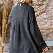 Ribbed Shacket w/Pockets