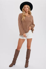 Load image into Gallery viewer, STRAPPY FRONT FUZZY PULLOVER
