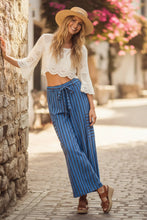 Load image into Gallery viewer, Striped Knit Wide Leg Pants
