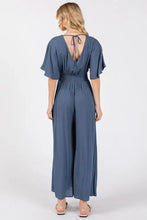 Load image into Gallery viewer, Heavy Gauze Smocked Waist Jumpsuit - VNJU16605F
