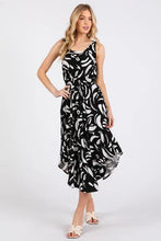 Load image into Gallery viewer, U-neck Back Surplice With Tie Detailed Midi Dress -ND40929B
