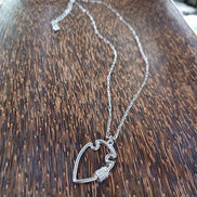 Small Arrowhead Bling Necklace Siler OR Gold