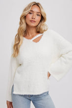 Load image into Gallery viewer, STRAPPY FRONT FUZZY PULLOVER
