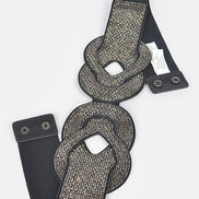 MULTI RHINESTONE ELASTIC BELT