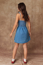 Load image into Gallery viewer, PD50500 - Charlotte Smocked Denim Dress
