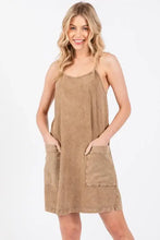 Load image into Gallery viewer, Garment Dye Cami Dress - D40854P
