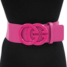 Load image into Gallery viewer, DOUBLE CIRCLE COLOR BUCKLE BELT
