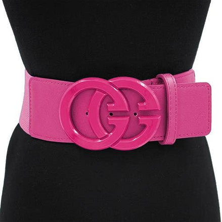 DOUBLE CIRCLE COLOR BUCKLE BELT