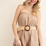 Strapless Ruffled Romper