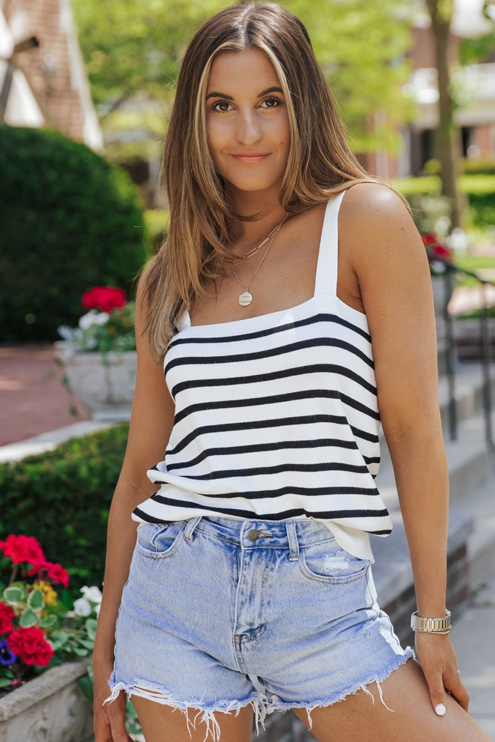 Black and White Tank