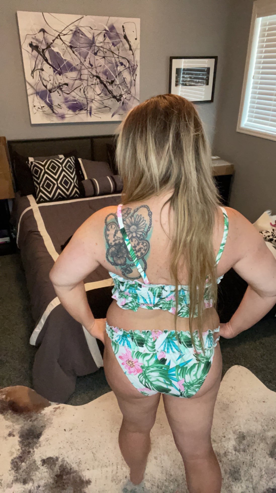 Smocked Top Floral Swimsuit