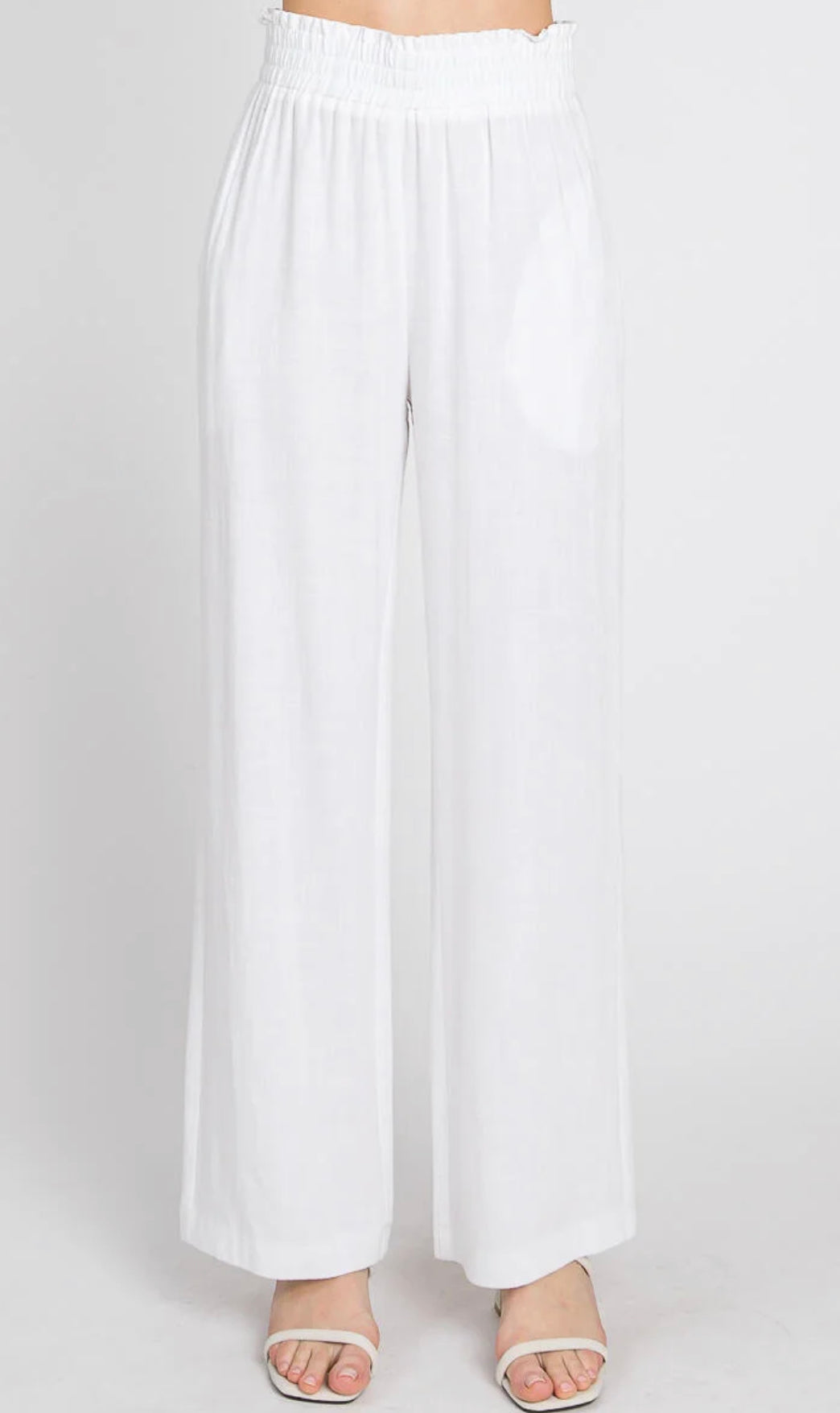 Linen White Pants