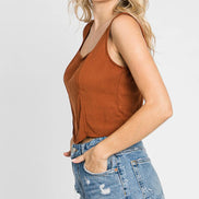 Squared Neck Sleeveless Top