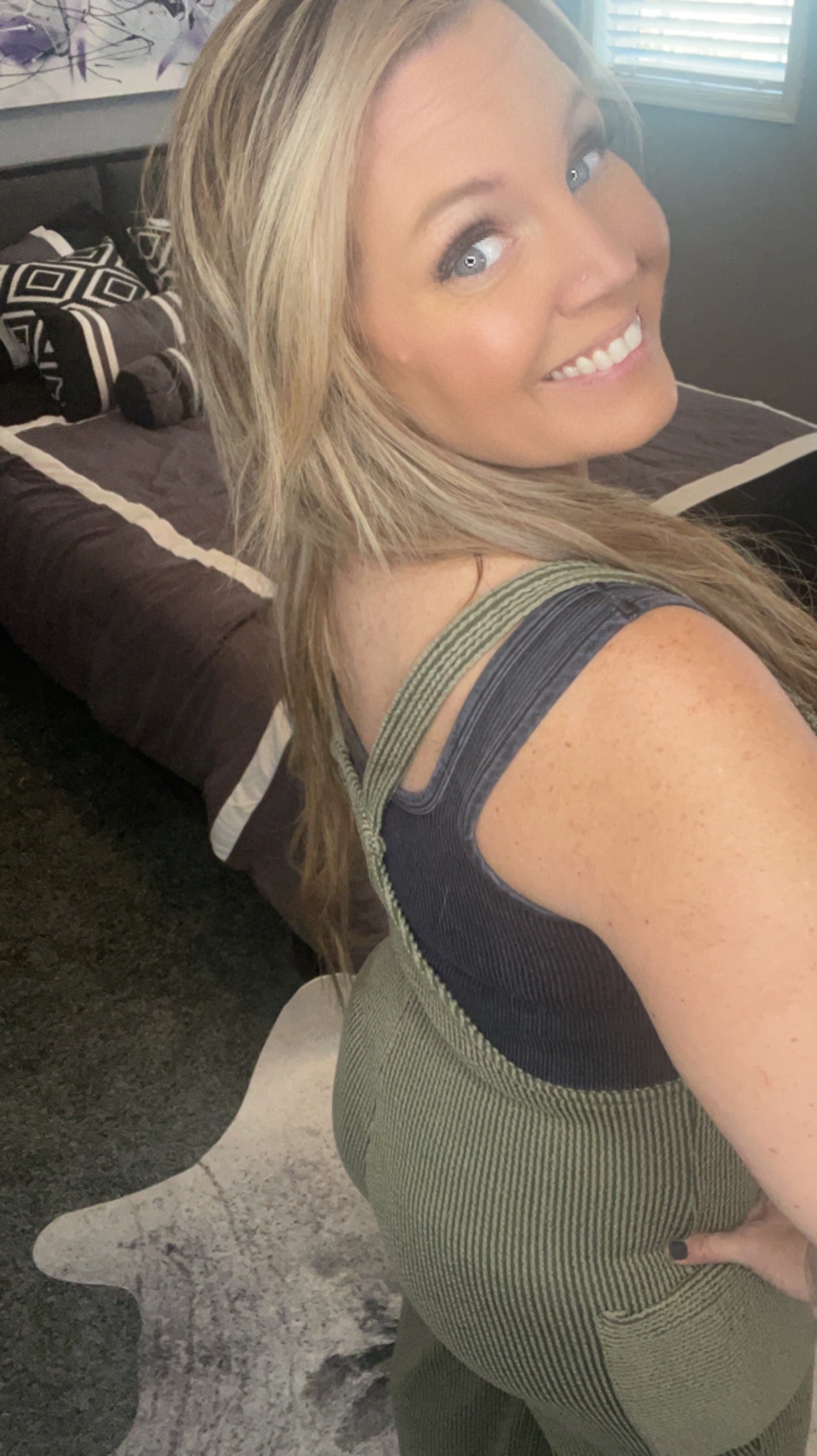 Pocketed Ribbed Jumpsuit