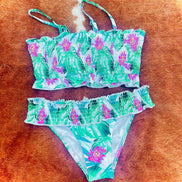Smocked Top Floral Swimsuit