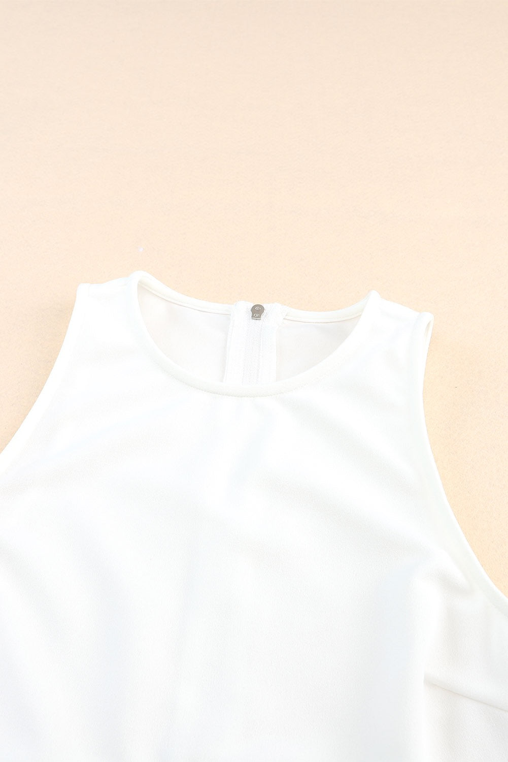 White crop with bling fringe