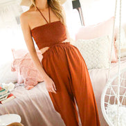 Smocked Cut-Out Jumper