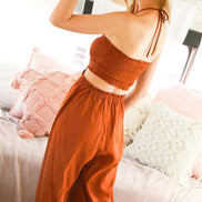 Smocked Cut-Out Jumper