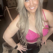 Rose Rhinestone Crop Top