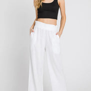 Linen White Pants