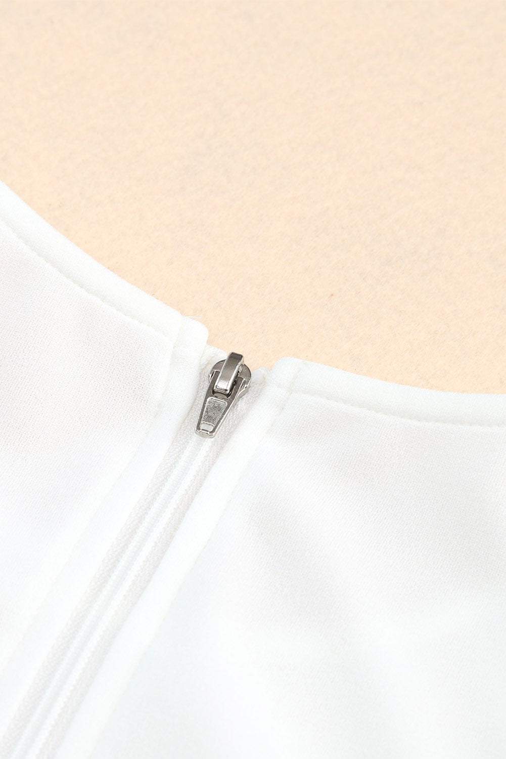 White crop with bling fringe
