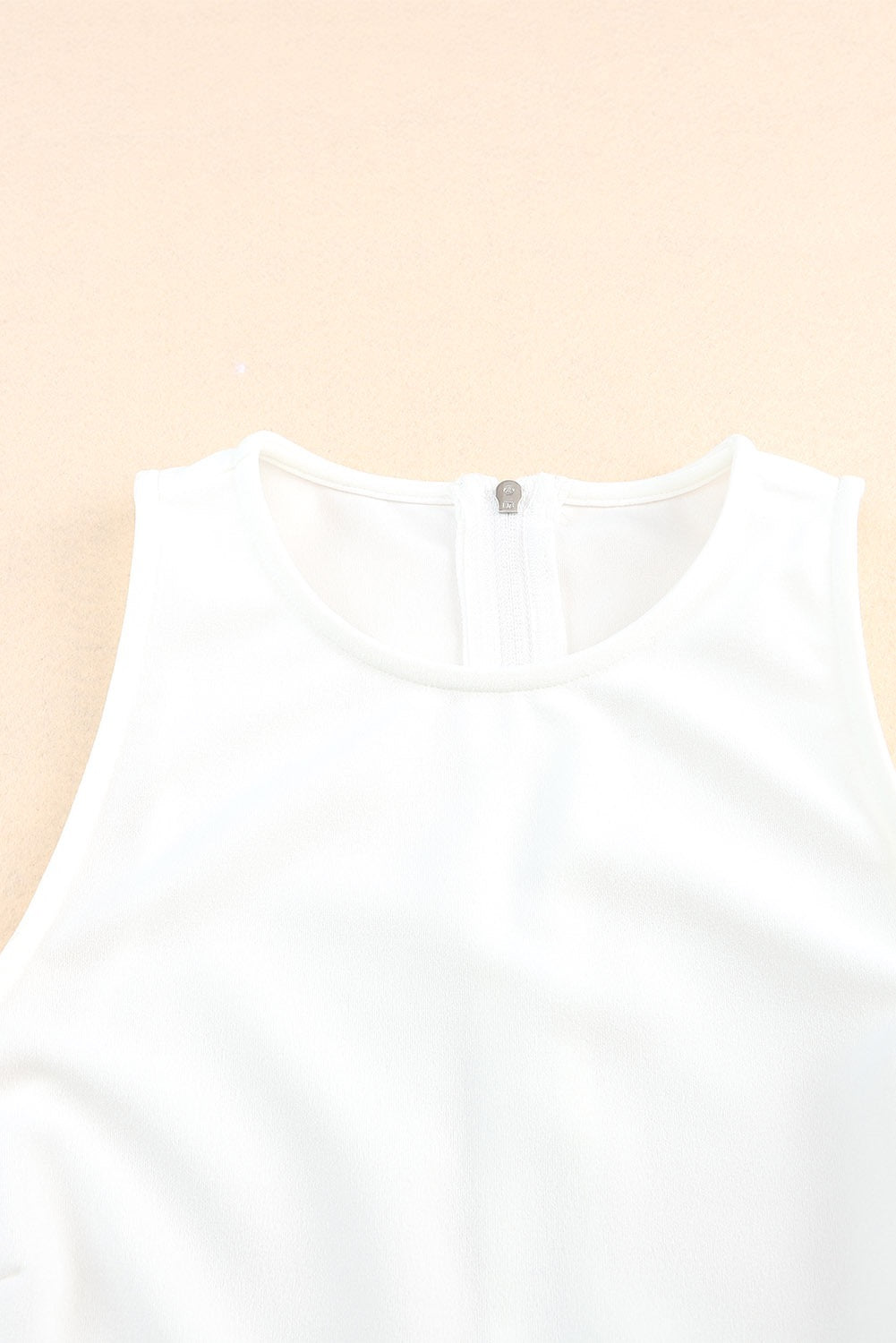 White crop with bling fringe
